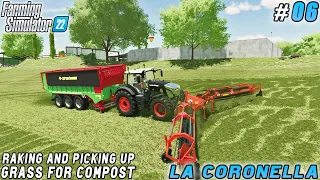 First profit from compost production, picking up grass | La Coronella Farm | FS 22 | Timelapse #06