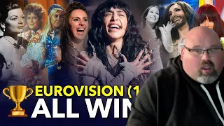 AMERICAN REACTS TO All Winners 🥇 of the Eurovision Song Contest (1956-2023)..