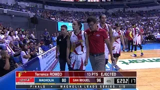 Romeo ejection | PBA Philippine Cup 2019 Finals