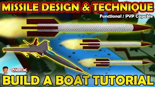 Roblox Build a Boat for Treasure Tutorial! Missile Design & Technique! Functional for PVP! Hawkes