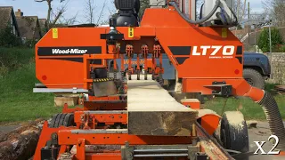 Wood-Mizer LT70 Mobile Sawmill at Rousdon Estate (Part 1) -  10 Apr 2021  Woodmizer Wood Mizer