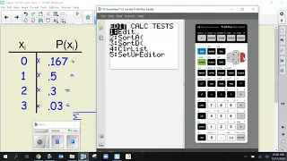 Using the TI 84 to find Expected Values