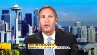 Charlie Rose asks Howard Schultz about selling Seattle SuperSonics