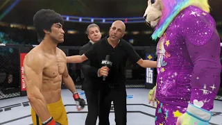 Bruce Lee vs. Purple Lion - EA Sports UFC 4 - Epic Rematch 🔥🐲