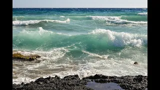 Как легко нарисовать "Море" рисуем маслом волны пену, камни