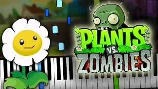 Plants vs. Zombies (OST PvZ) - Zen Garden Piano Tutorial (Sheet Music + midi) Synthesia cover