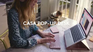 Casa Pop-Up Desk: Control multiple computers and transfer files using Flow in Logi Options+