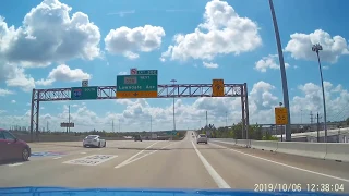610 Loop Ramp E to SH 225 - Houston Pasadena, TX Dashcam Freeway Video