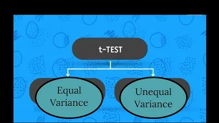 t-test, two-sample equal and unequal variance with examples