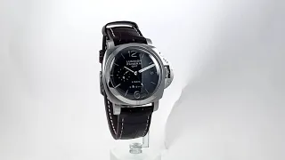 Pre-owned Panerai Pam 233 Luminor 1950 8 Days GMT 44mm.