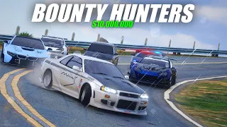 HOT PURSUIT SKYLINE R34 MINE'S ! KEI DIBURU OLEH WARGA SELURUH KOTA !! GTA 5 ROLEPLAY