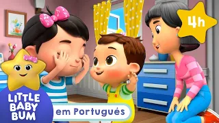 Quem será?  | 4 HORA DE LITTLE BABY BUM | Moonbug Kids | Músicas Infantis em Português