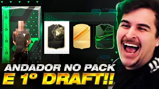 MONTEI o 1° DRAFT E TIREI O PRIMEIRO ANDADOR DO BANQUETA NO EA FC 24!!