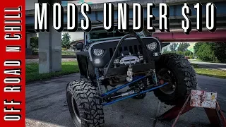 3 Jeep Wrangler Mods under $10 / Cheap Jeep Mods / Easy Jeep JK Mods