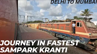 12908 Maharashtra Sampark Kranti Express Full Journey Delhi to Mumbai 4K