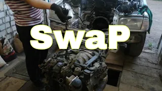 !!!SWAP!!! Mercedes-Benz w202 c32 на механике (сбылась мечта)