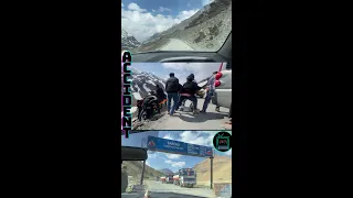 Accident Leh Ladakh #short #shorts #shortvideo #leh #reels #trending #trendingshorts #roadtrip