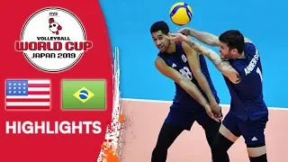 USA vs. BRAZIL - Highlights | Men's Volleyball World Cup 2019