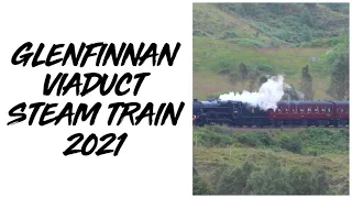 Glenfinnan viaduct steam train drone footage #jacobite #glenfinnan #harrypotter #steamtrains #dji