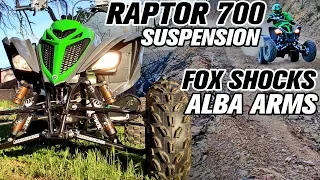 Yamaha Raptor 700 ATV Suspension Upgrade Alba Extended Arms Fox Float 3 Evol Shocks Installation