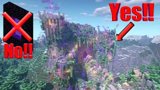 Minecraft Timelapse - Nether Portal Transformation to Magical Ruins Nether Portal