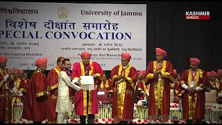 LG Sinha addresses Jammu University Convocation ceremony in the presence of Vice President of India