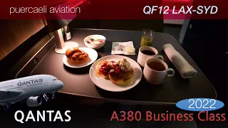 2022 Refurbished Qantas A380 Business LA to Sydney with the brand new lounge!