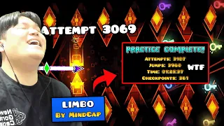 DORAMI vs LIMBO🔥 (LEGENDARY DEMON) Trying Practice Mode FOR THE FIRST TIME! | Geometry Dash