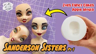 Hocus Pocus Sanderson Sisters PART 1: Creating the heads and body doll cake toppers tutorial