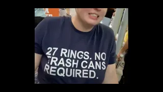 27 RINGS. NO TRASHCANS REQUIRED at Yankees/Astros Game