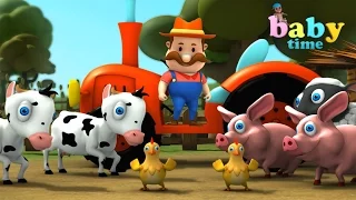 Old MacDonald Had A Farm - 3D Animation Poem Nursery Rhymes & Songs for Kids l Baby Time