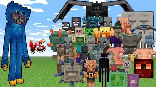 Huggy Wuggy vs All Mob in Minecraft #minecraft