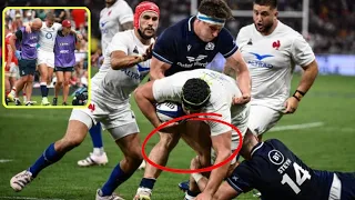 ntamack blessé - france ecosse rugby 2023 - romain ntamack blessure - romain ntamack injury