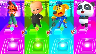 Sheriff Labrador And Babybus Vs Luca Vs Boss Baby I Tiles Hop EDM Rush