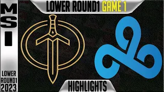 GG vs C9 Highlights Game 1 | MSI 2023 Brackets Lower Round 1 Day 6 | Golden Guardians vs Cloud9 G1