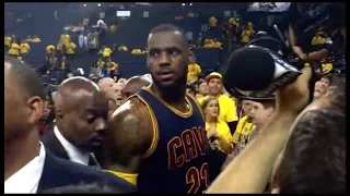 Warriors Fan Calls Out Lebron James (James Gets Pissed)