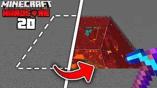 I mined out a 100x100 area in the NETHER in Hardcore Minecraft...