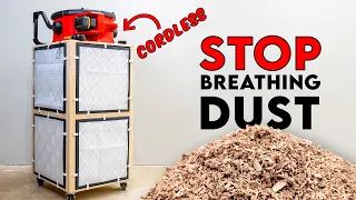 Stop Breathing DUST! Build This DIY Cordless Shop Air Filter