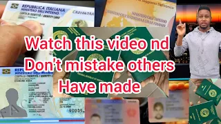 🇮🇹Don't make mistakes  Correct ur Document Name to ur Passport! Carta di identita/Codice....