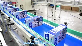 Automatic V fold tissue paper production line including carton box packing machine and palletizer