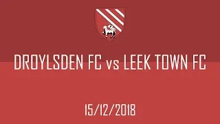 Droylsden FC vs Leek Town FC Highlights (2-3) 15/12/2018 Evo Stik Division One West