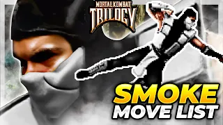 HUMAN SMOKE MOVE LIST - Mortal Kombat Trilogy (MKT)