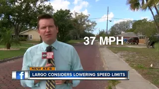 Largo City Council considers lowering speed limits on residential streets