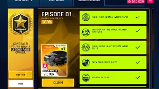 Asphalt 9 : Legends European Season Episode 1 All Mission Complete, Extra Blueprint Aston Martin