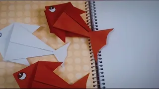 how to make easy origami fish 🐟