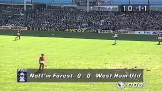 NOTTINGHAM FOREST FC V WEST HAM UNITED FC - FA CUP SEMI FINAL 1991 - LIVE MATCH - PART ONE