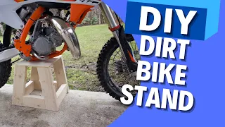 WOODEN DIRT BIKE STAND #dirt bike #woodwork #DIY