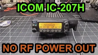 Icom IC-207H - No power output repair