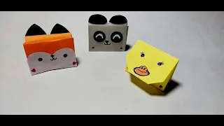 Origami Cat, Duck and Panda Wallet || Crafts With Arsha