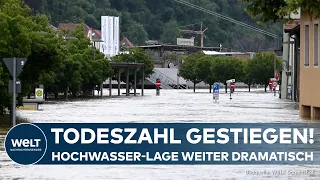 HOCHWASSER: Todeszahl im Gebiet der Donau gestiegen - Lage in Städten und Gemeinden angespannt!